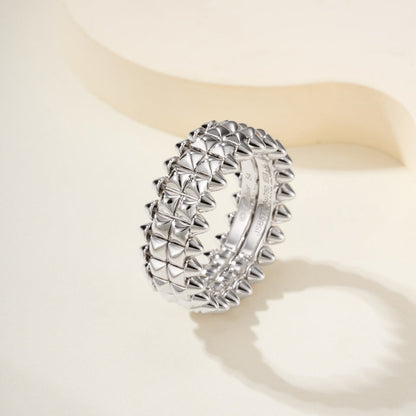 [OAKJURI Jewelry] CLASH 9.2MM DOUBLE ROW RING