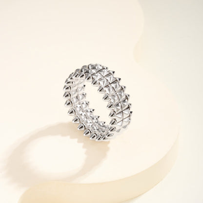 [OAKJURI Jewelry] CLASH 9.2MM DOUBLE ROW RING