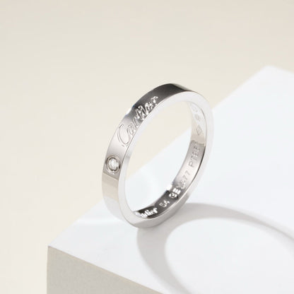[OAKJURI Jewelry] LOVE RING 4MM 1 DIAMOND