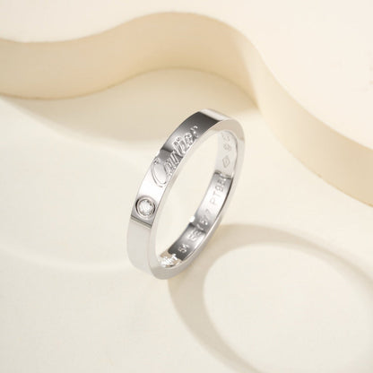 [OAKJURI Jewelry] LOVE RING 4MM 1 DIAMOND