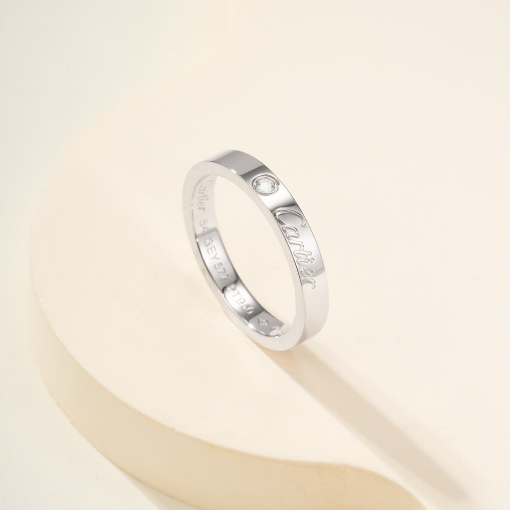 [OAKJURI Jewelry] LOVE RING 4MM 1 DIAMOND