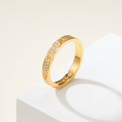 [OAKJURI Jewelry] LOVE RING 2.65MM DIAMOND