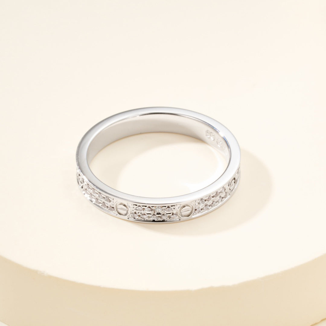 [OAKJURI Jewelry] LOVE RING 2.65MM DIAMOND