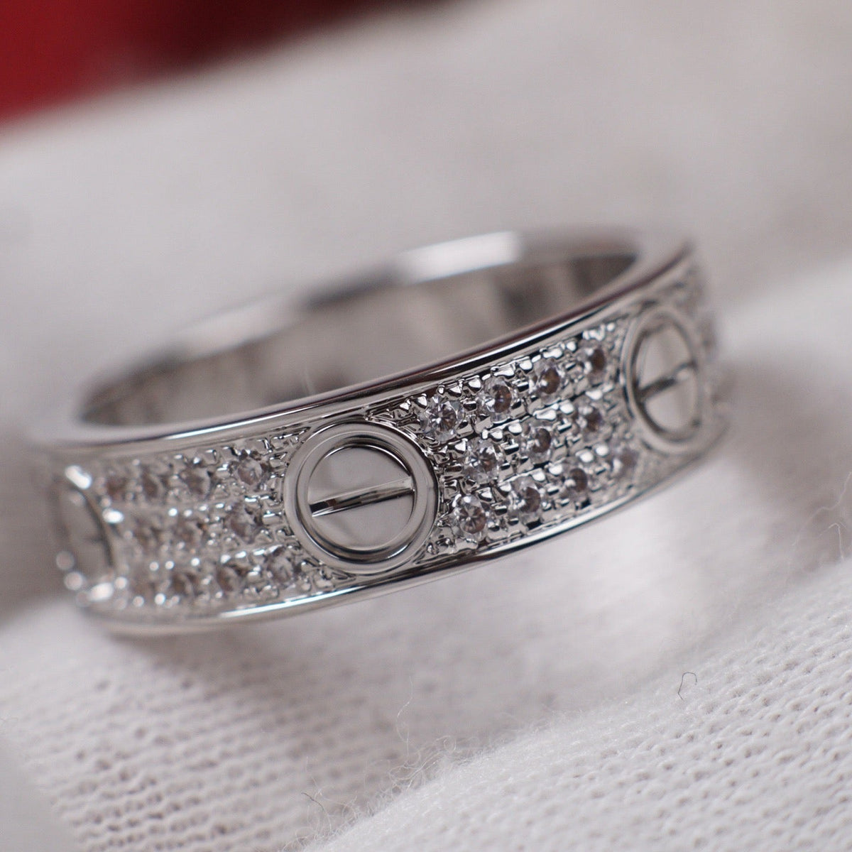 [OAKJURI Jewelry] LOVE RING 5.5MM DIAMONDS PAVED