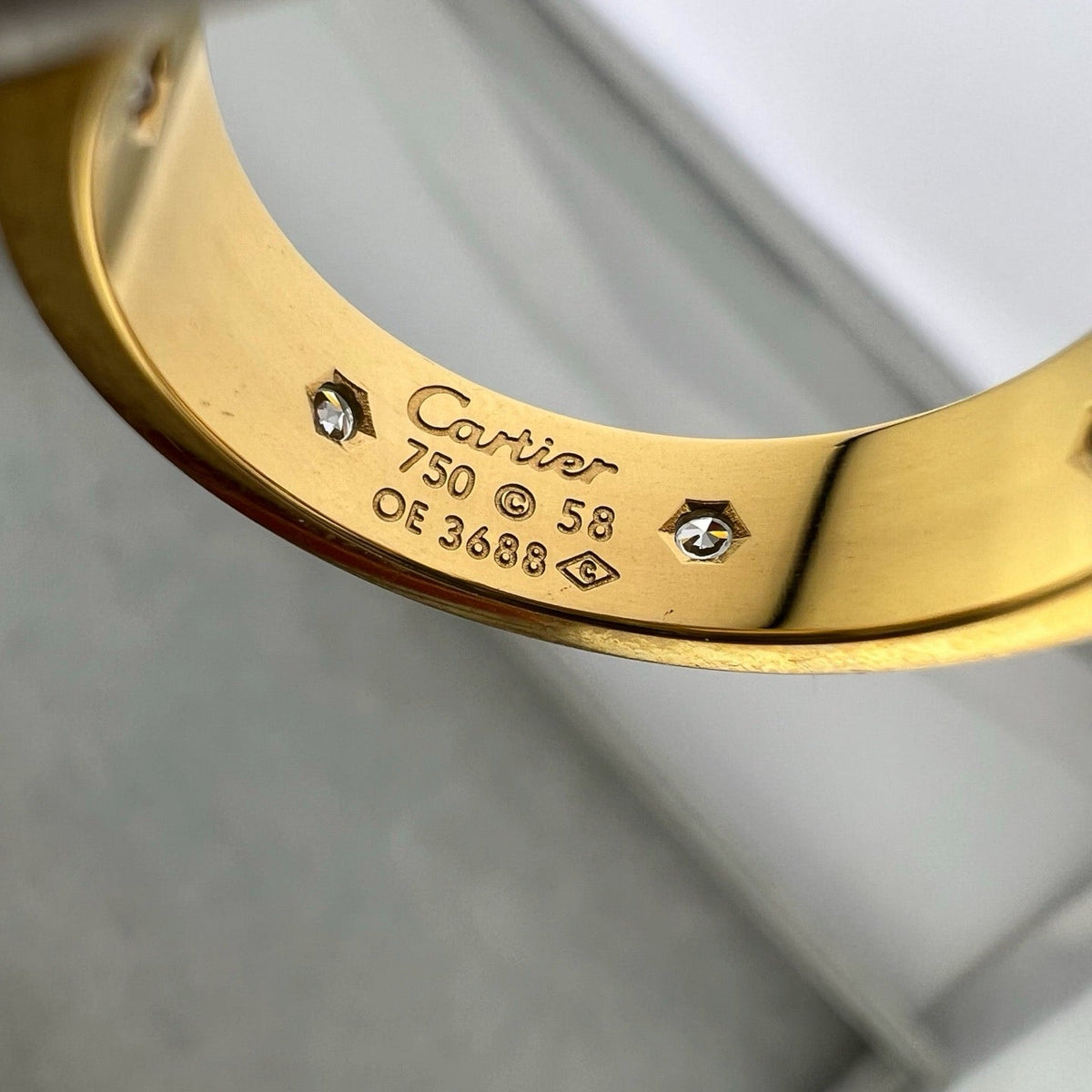 [OAKJURI Jewelry] LOVE 5.5MM FULL-PAVE 6-DIAMOND RING