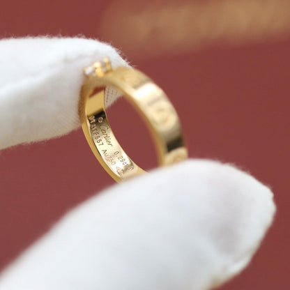 [OAKJURI Jewelry] LOVE RING 3.6MM 1 BIG DIAMOND