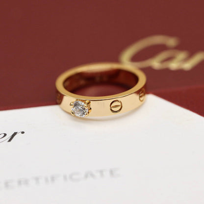 [OAKJURI Jewelry] LOVE RING 3.6MM 1 BIG DIAMOND