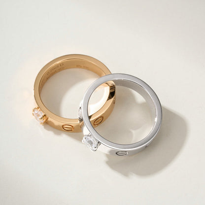 [OAKJURI Jewelry] LOVE RING 3.6MM 1 BIG DIAMOND
