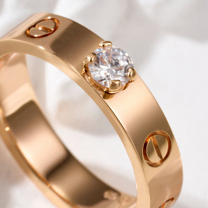 [OAKJURI Jewelry] LOVE RING 3.6MM 1 BIG DIAMOND