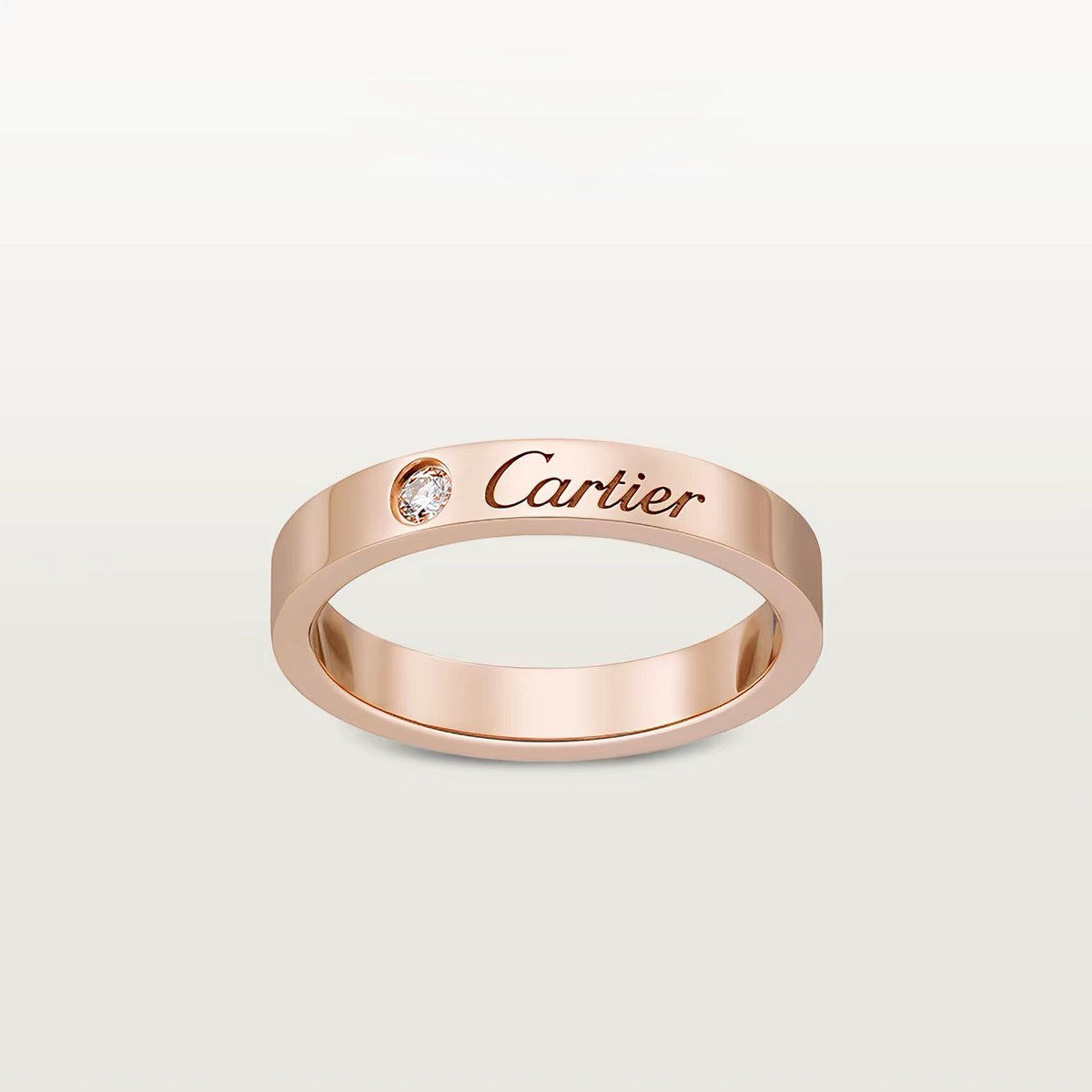 [OAKJURI Jewelry] LOVE RING 4MM 1 DIAMOND