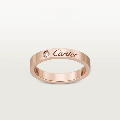 [OAKJURI Jewelry] LOVE RING 4MM 1 DIAMOND