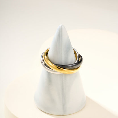 [OAKJURI Jewelry] TRINITY 3.2MM RING BLACK CERAMIC