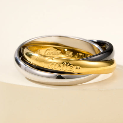 [OAKJURI Jewelry] TRINITY 3.2MM RING BLACK CERAMIC