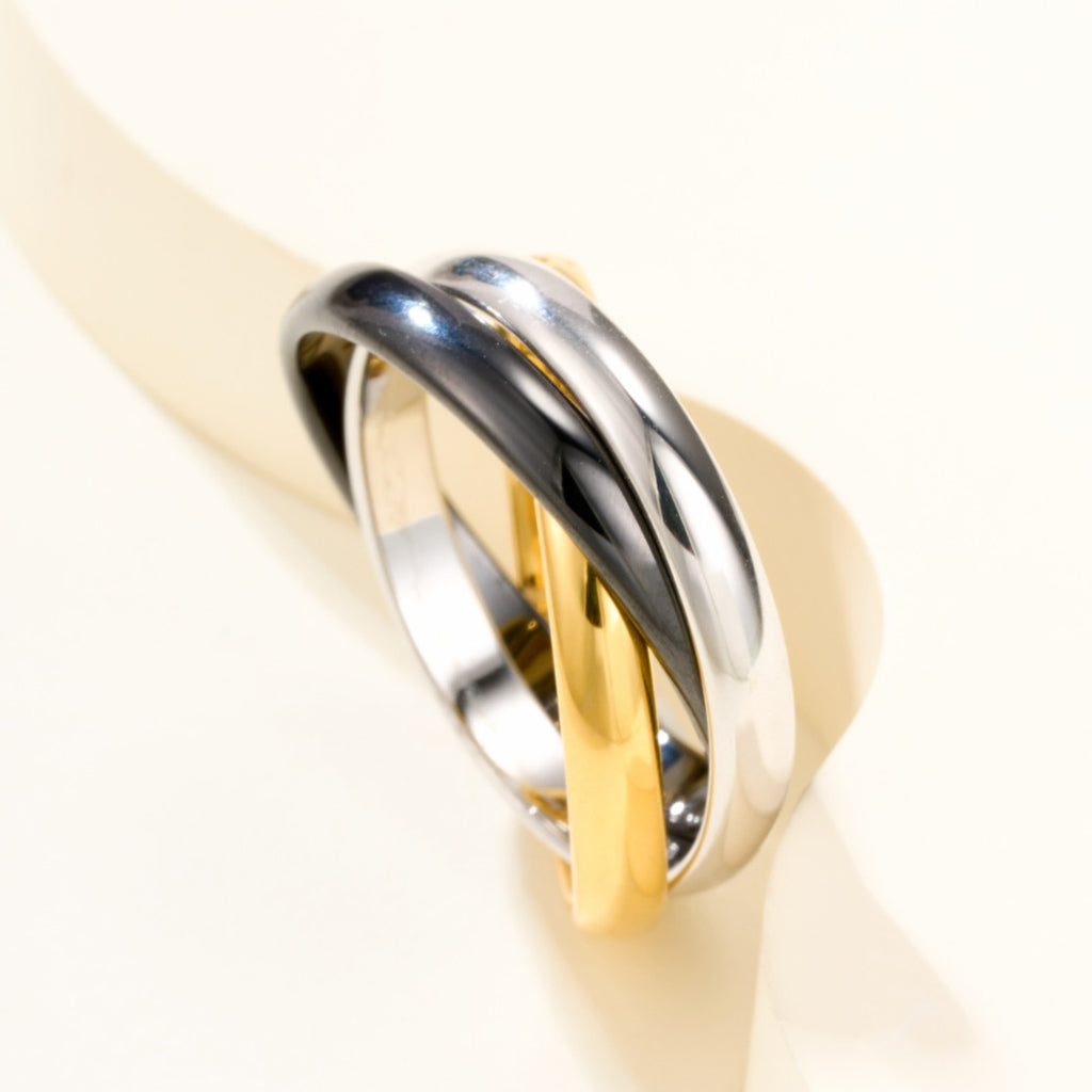 [OAKJURI Jewelry] TRINITY 3.2MM RING BLACK CERAMIC