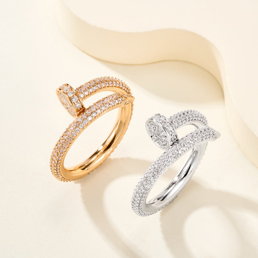 [OAKJURI Jewelry] JUSTE RING 2.6MM FULL DIAMOND