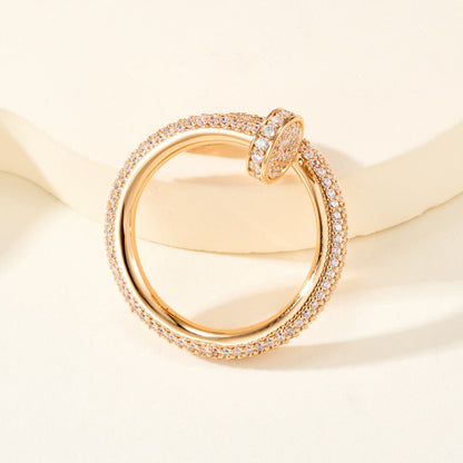 [OAKJURI Jewelry] JUSTE RING 2.6MM FULL DIAMOND