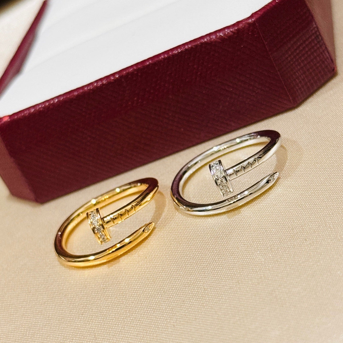 [OAKJURI Jewelry] JUSTE 1.8MM HALF DIAMOND RING