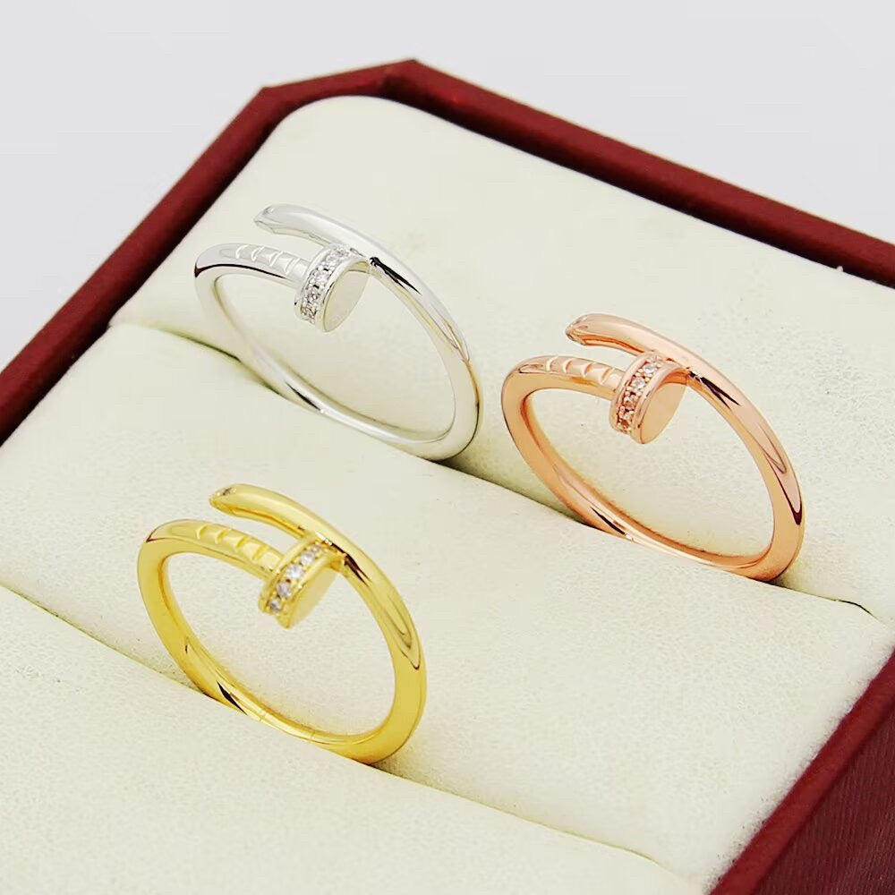 [OAKJURI Jewelry] JUSTE 1.8MM HALF DIAMOND RING