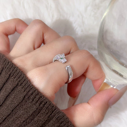 [OAKJURI Jewelry] PANTHERE HALF DIAMOND SMALL RING