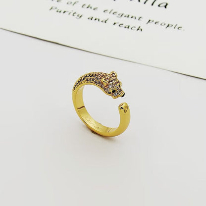 [OAKJURI Jewelry] PANTHERE HALF DIAMOND SMALL RING