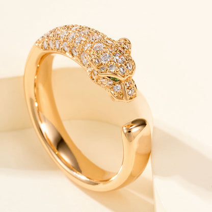[OAKJURI Jewelry] PANTHERE HALF DIAMOND SMALL RING