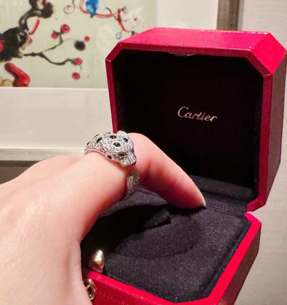 [OAKJURI Jewelry] PANTHERE SPOTTED FULL DIAMOND MEDIUM RING