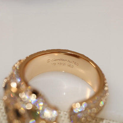 [OAKJURI Jewelry] PANTHERE SPOTTED FULL DIAMOND MEDIUM RING
