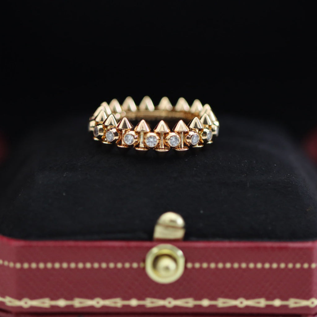 [OAKJURI Jewelry] CLASH 6.8MM DIAMOND MEDIUM RING