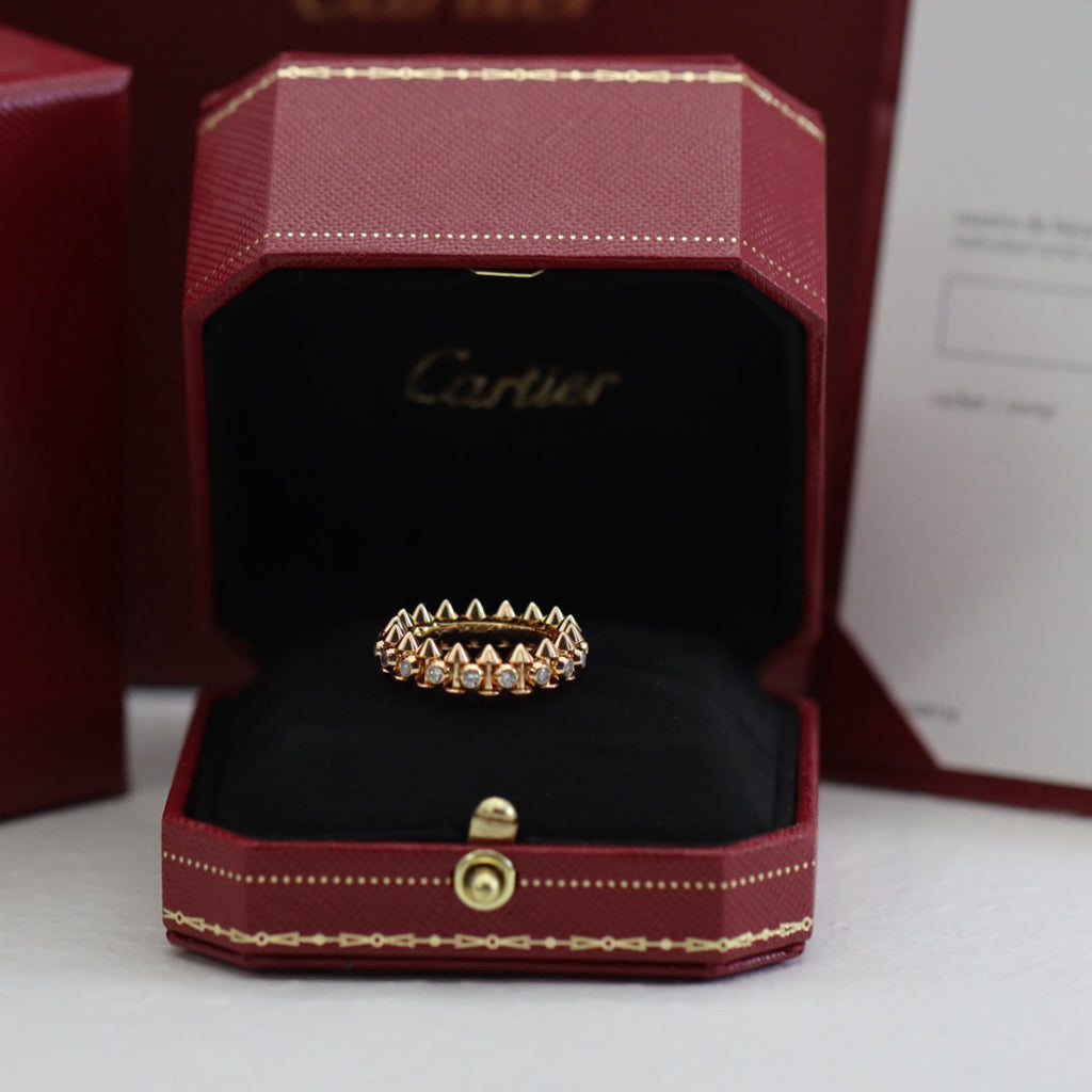 [OAKJURI Jewelry] CLASH 6.8MM DIAMOND MEDIUM RING