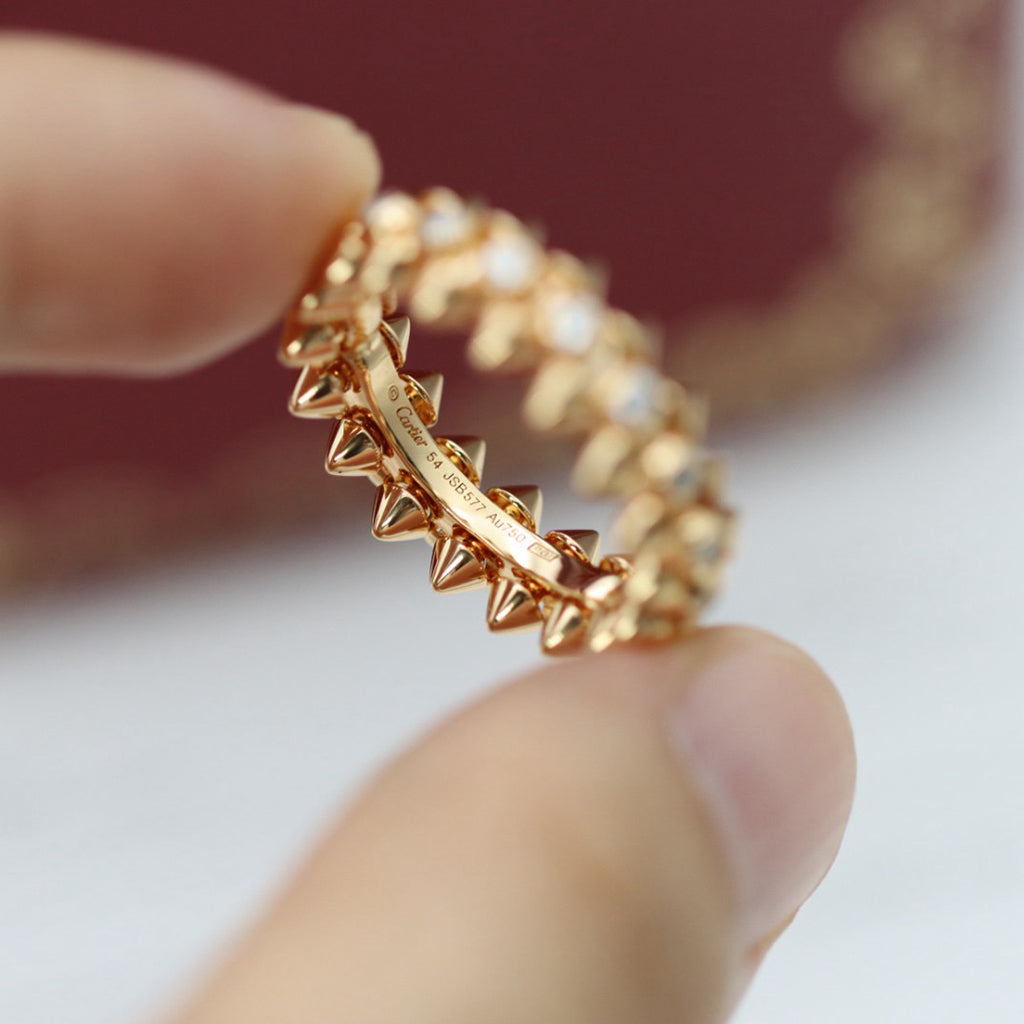 [OAKJURI Jewelry] CLASH 6.8MM DIAMOND MEDIUM RING
