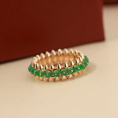 [OAKJURI Jewelry] CLASH 7.9MM AGATE CHALCEDONY RING