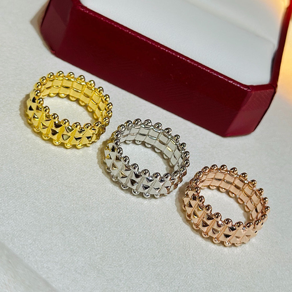 [OAKJURI Jewelry] CLASH 9.2MM DOUBLE ROW RING