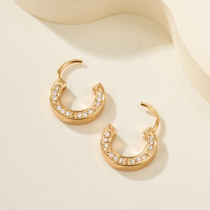 [OAKJURI Jewelry] LOVE DIAMOND EARRINGS