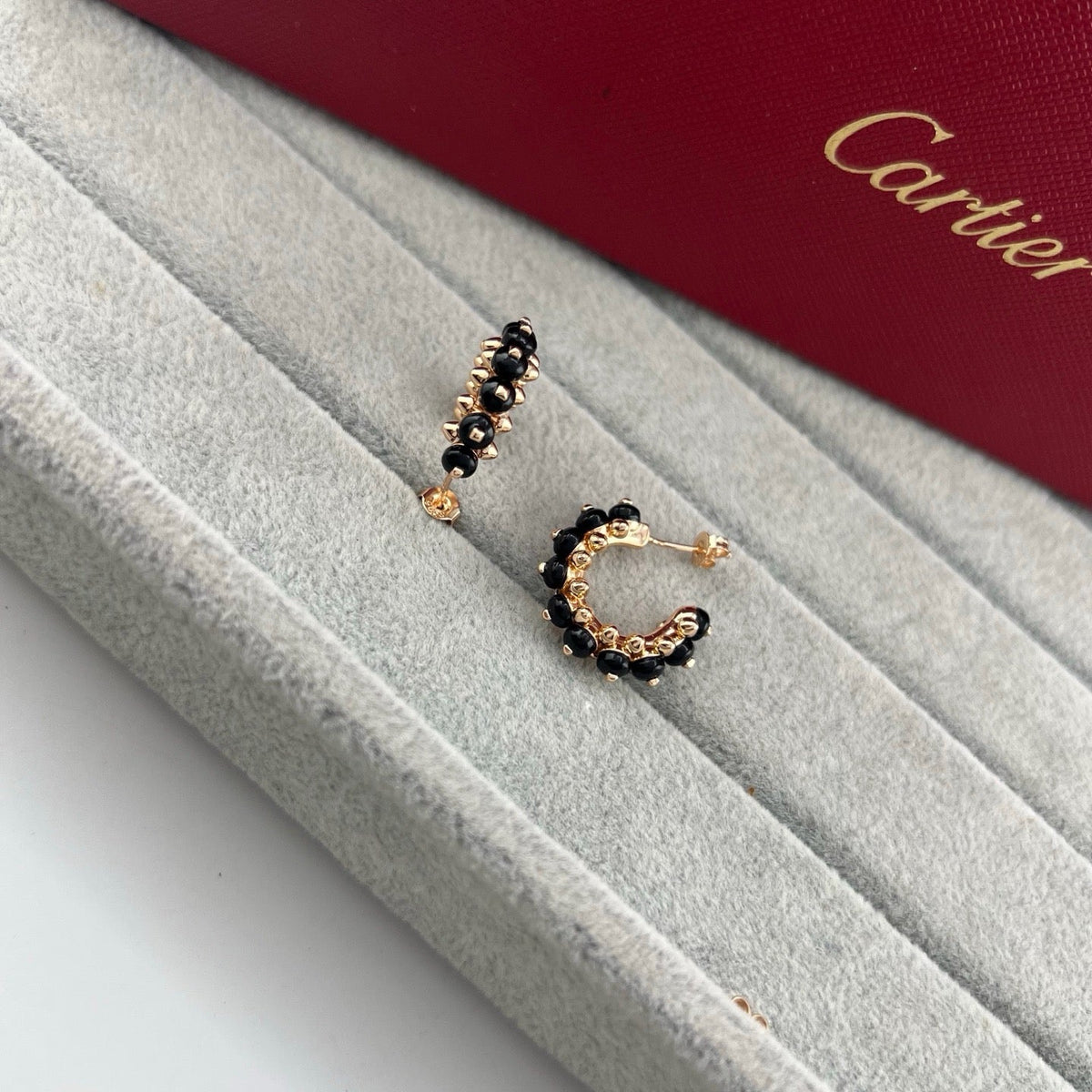 [OAKJURI Jewelry] CLASH 7.9MM AGATE CHALCEDONY EARRINGS