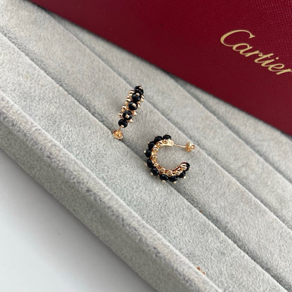 [OAKJURI Jewelry] CLASH 7.9MM AGATE CHALCEDONY EARRINGS