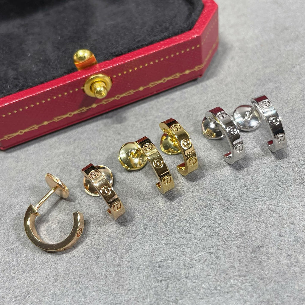 [OAKJURI Jewelry] LOVE EARRINGS 2.65 MM NO DIAMOND SMALL