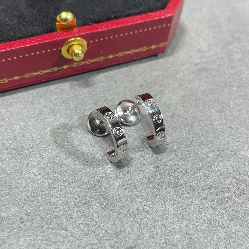 [OAKJURI Jewelry] LOVE EARRINGS 2.65 MM NO DIAMOND SMALL