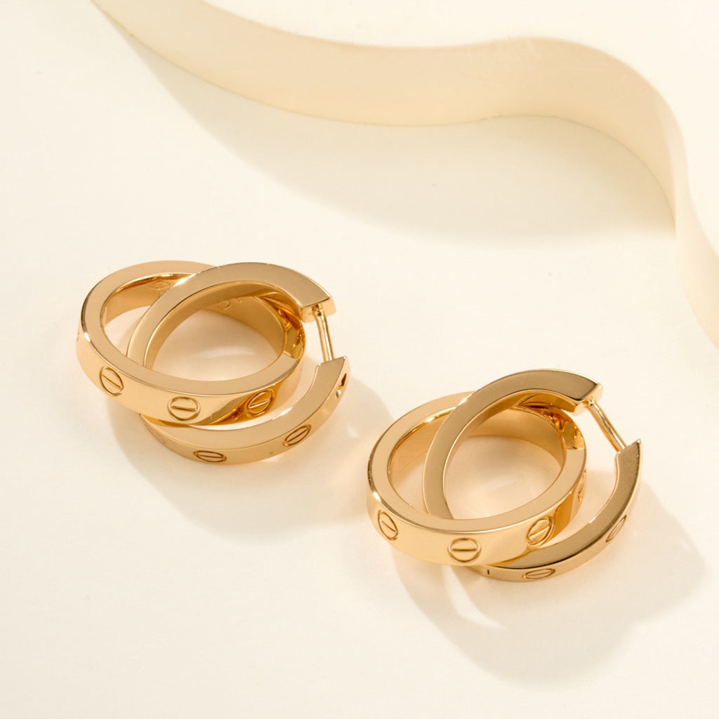 [OAKJURI Jewelry] LOVE 3.3MM DANGLE EARRINGS