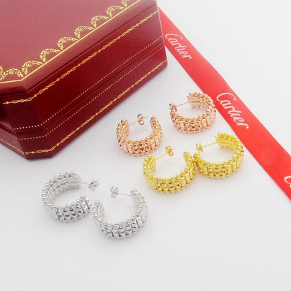 [OAKJURI Jewelry] CLASH 9.2MM DOUBLE ROW EARRINGS