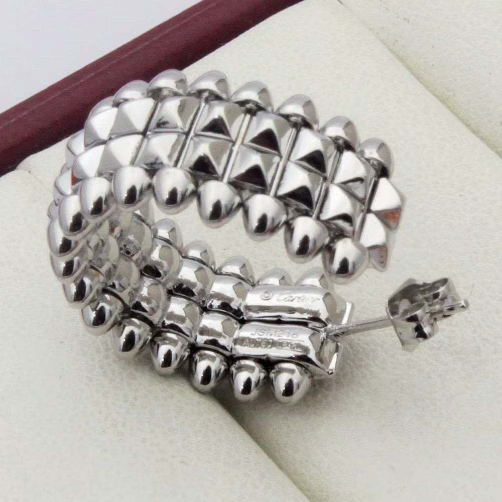 [OAKJURI Jewelry] CLASH 9.2MM DOUBLE ROW EARRINGS