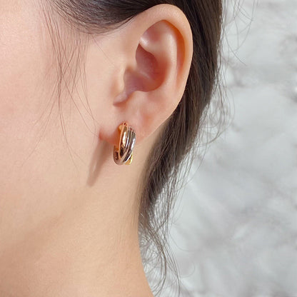 [OAKJURI Jewelry] TRINITY ON DIAMOND CLASSIC EARRINGS