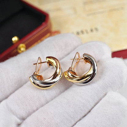 [OAKJURI Jewelry] TRINITY ON DIAMOND CLASSIC EARRINGS