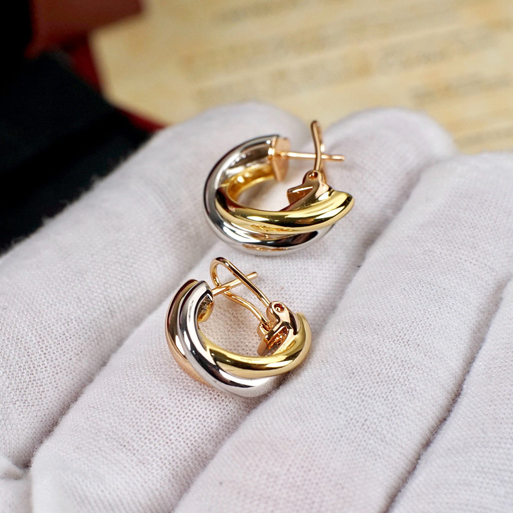 [OAKJURI Jewelry] TRINITY ON DIAMOND CLASSIC EARRINGS