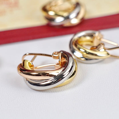 [OAKJURI Jewelry] TRINITY ON DIAMOND CLASSIC EARRINGS