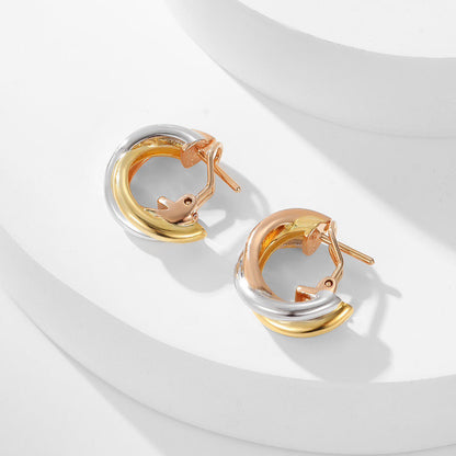 [OAKJURI Jewelry] TRINITY ON DIAMOND CLASSIC EARRINGS