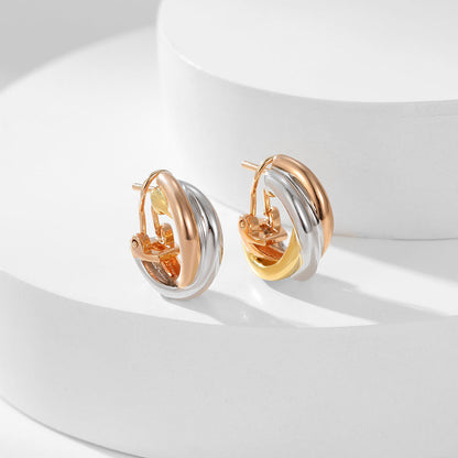 [OAKJURI Jewelry] TRINITY ON DIAMOND CLASSIC EARRINGS