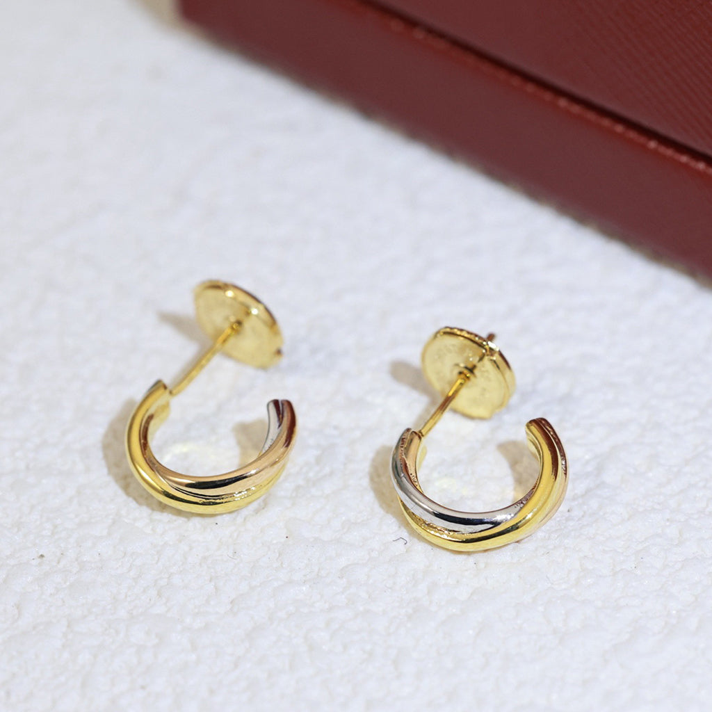 [OAKJURI Jewelry] TRINITY ON DIAMOND MINI EARRINGS