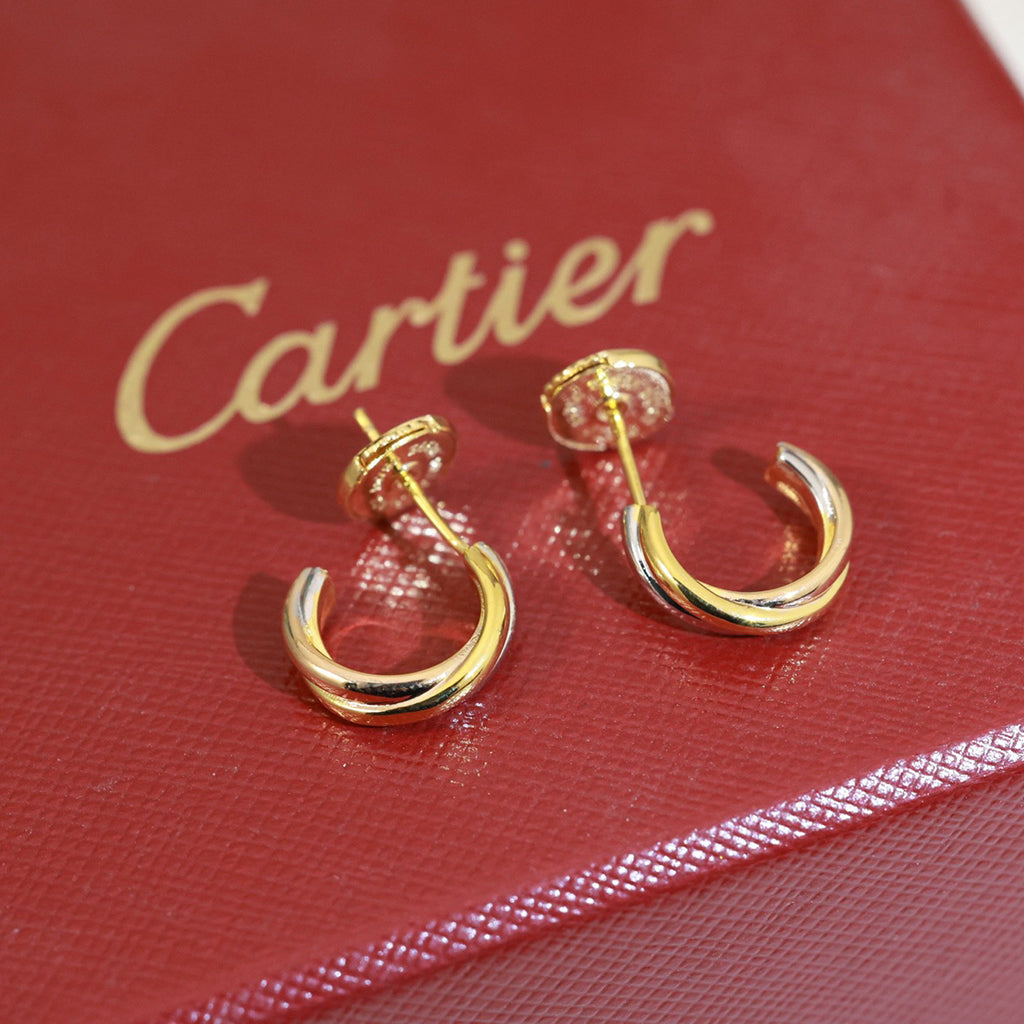[OAKJURI Jewelry] TRINITY ON DIAMOND MINI EARRINGS