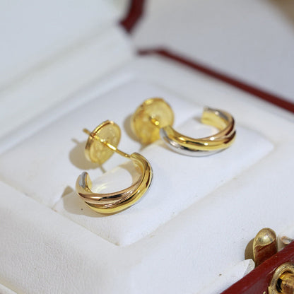 [OAKJURI Jewelry] TRINITY ON DIAMOND MINI EARRINGS