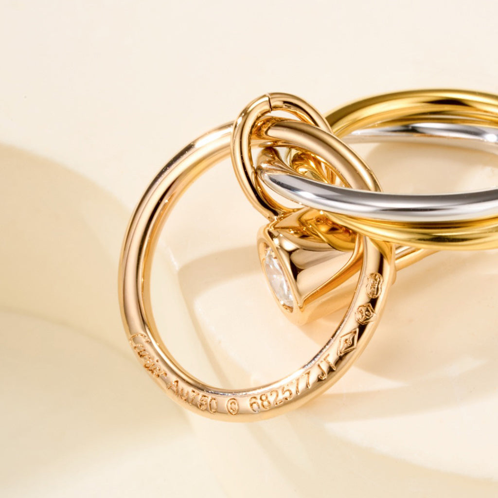 [OAKJURI Jewelry] TRINITY ON DIAMOND  EARRINGS